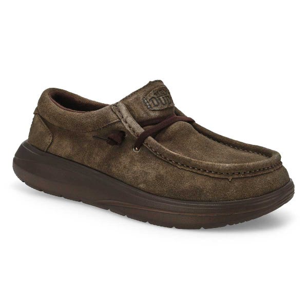 Flâneur décontracté en suède WALLY COMF SUEDE, brun major/brun taupe, hommes