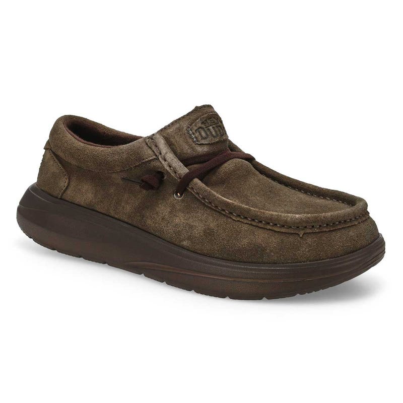 Flâneur décontracté en suède WALLY COMF SUEDE, brun major/brun taupe, hommes