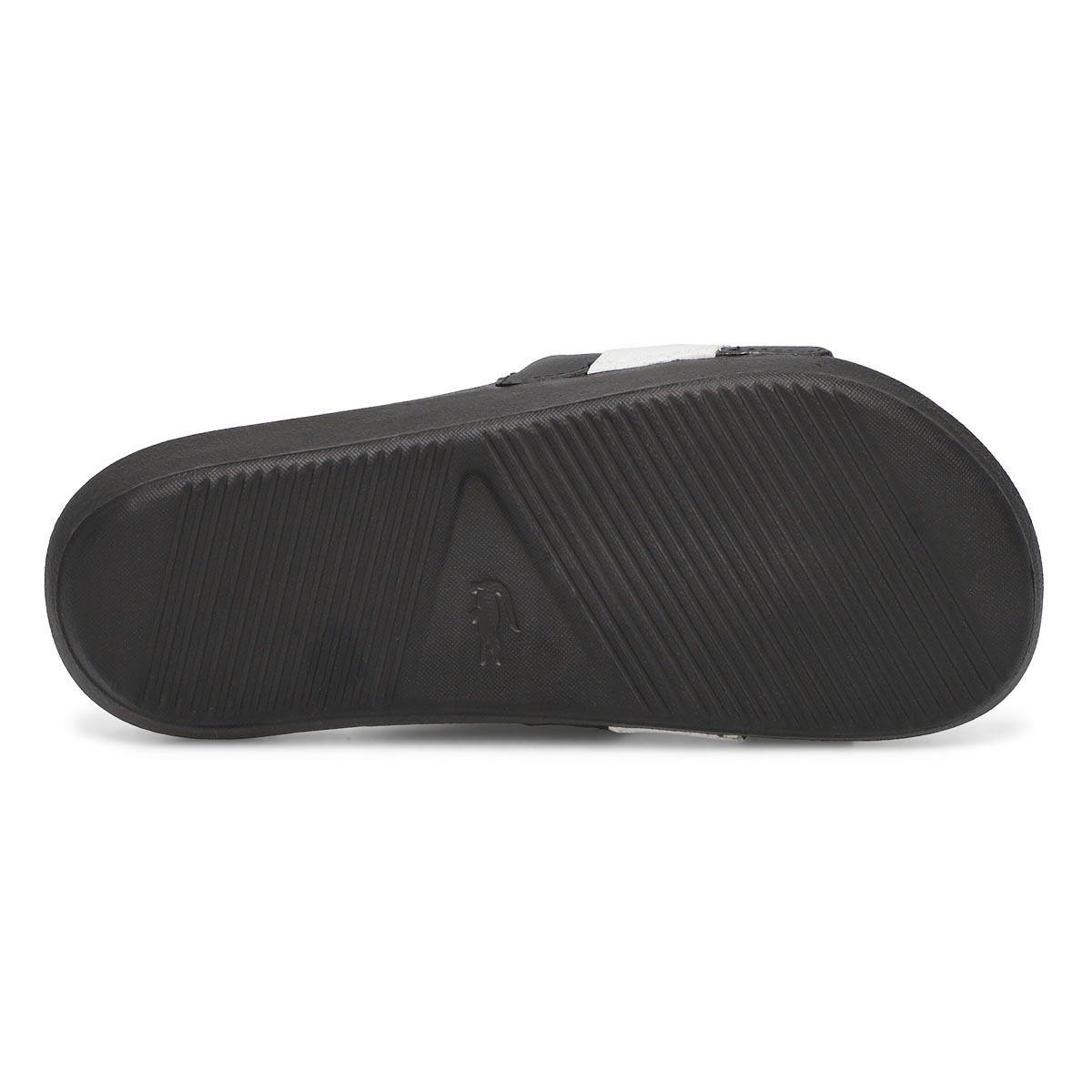 Women's Croco Slide Sandal - Black/White