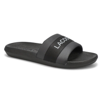 Men's Croco Slide Sandal - Black/Black