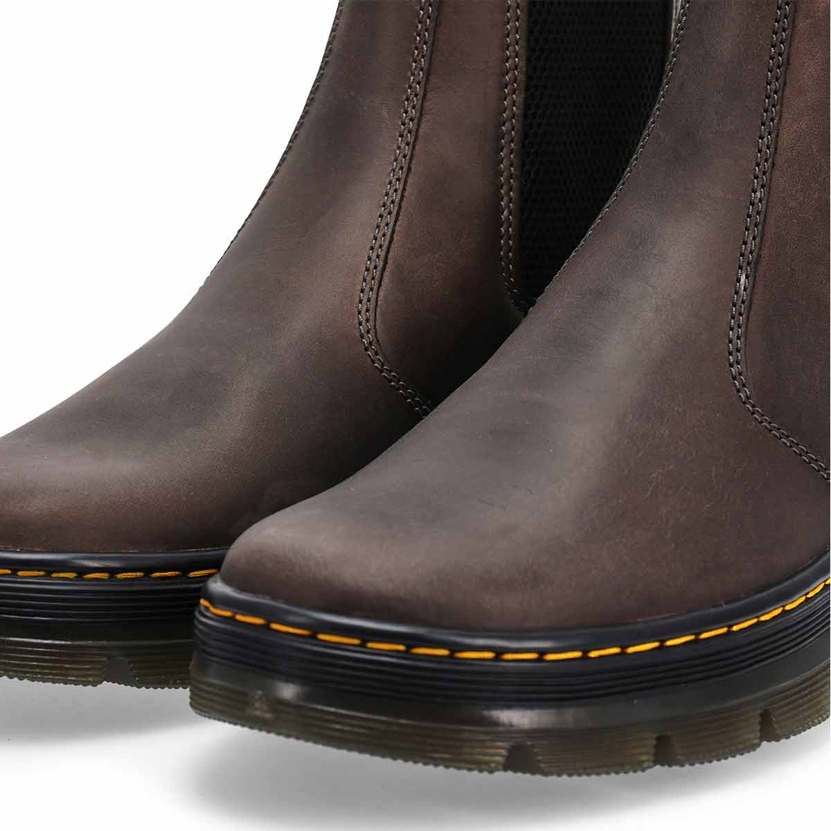 Unisex Embury Tract Leather Chelsea Boot - Gunmetal