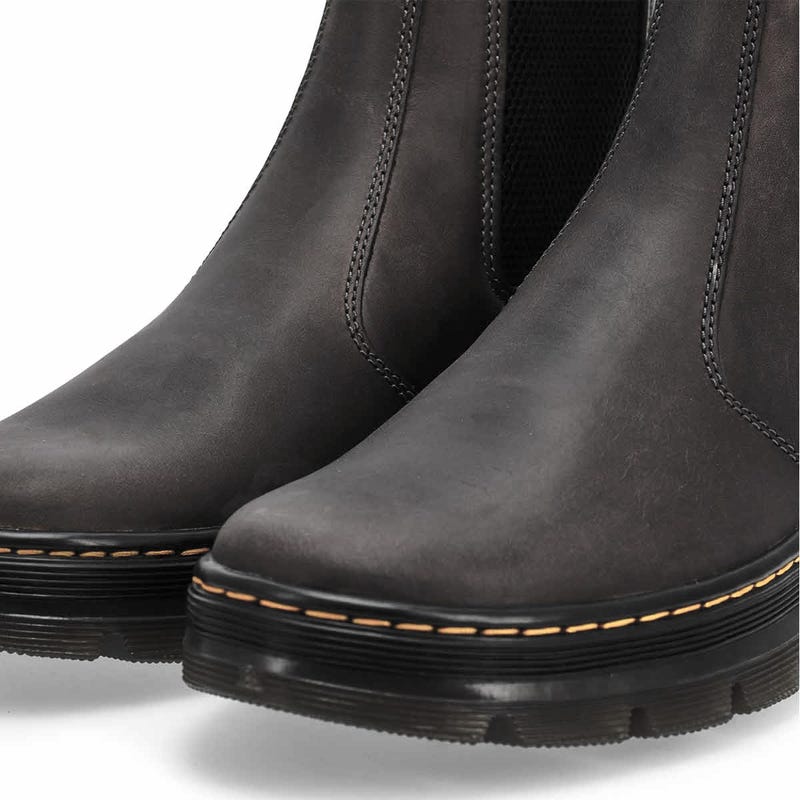 Unisex Embury Tract Leather Chelsea Boot - Gunmetal