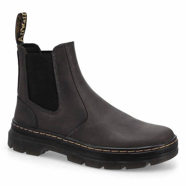 Unisex Embury Tract Leather Chelsea Boot - Gunmetal