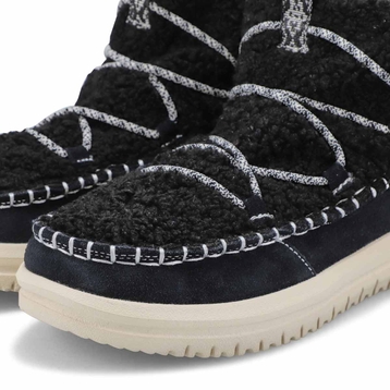 Women's Camden Suede Cozy Slip On Ankle Boot - Bla
