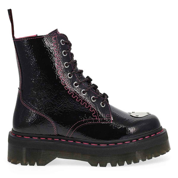 Women's Jadon Toe Plate 8-Eye Combat Boot - Black