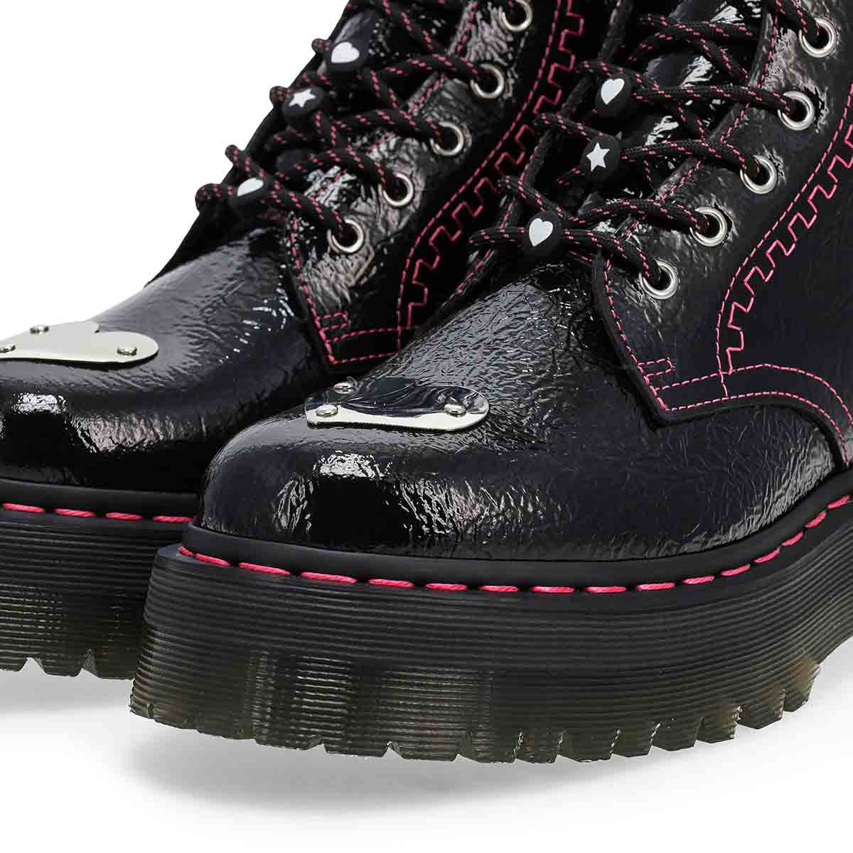 Dr Martens Women's Jadon Toe Plate 8-Eye Comb | SoftMoc.com