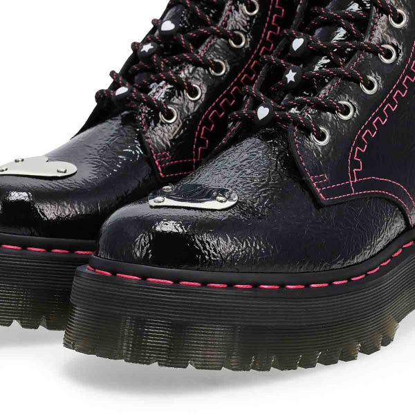 Women's Jadon Toe Plate 8-Eye Combat Boot - Black