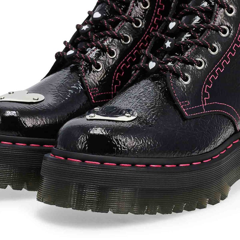 Women's Jadon Toe Plate 8-Eye Combat Boot - Black