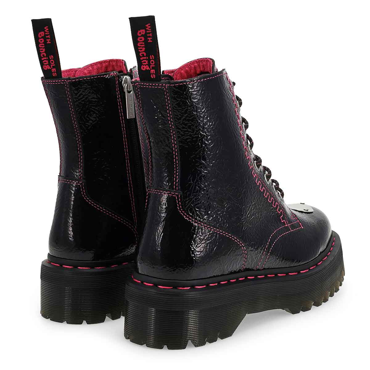 Dr Martens Women's Jadon Toe Plate 8-Eye Comb | SoftMoc.com