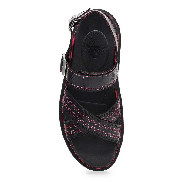 Women's Voss II 2 Strap Casual Sandal - Black