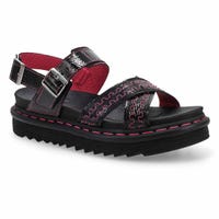 Women's Voss II 2 Strap Casual Sandal - Black