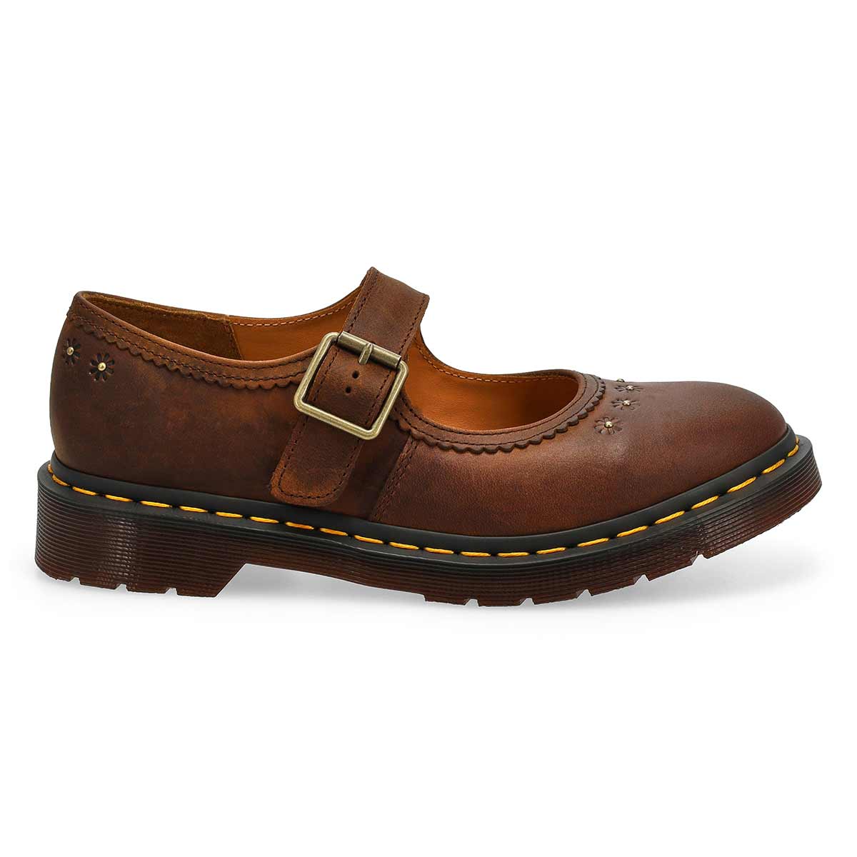 Women's New Mary Jane Casual Shoe - Dark Brown