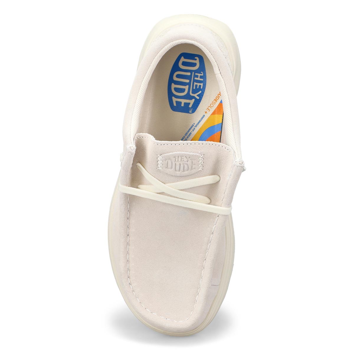 Women's Wendy Comf Suede Casual Shoe - Ivory