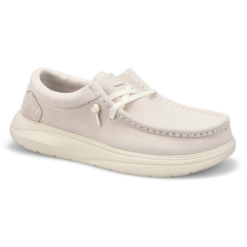 Women's Wendy Comf Suede Casual Shoe - Ivory