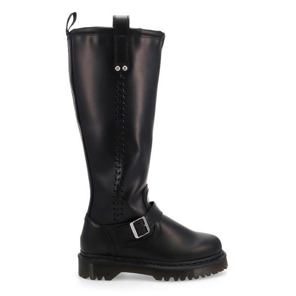 Women's  Anistone Tall Biker Boot - Black