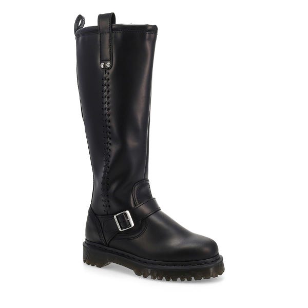 Women's  Anistone Tall Biker Boot - Black