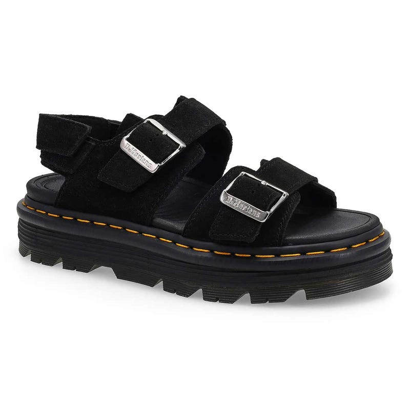 Women's  ZebZag 2 Strap Casual Sandal - Black