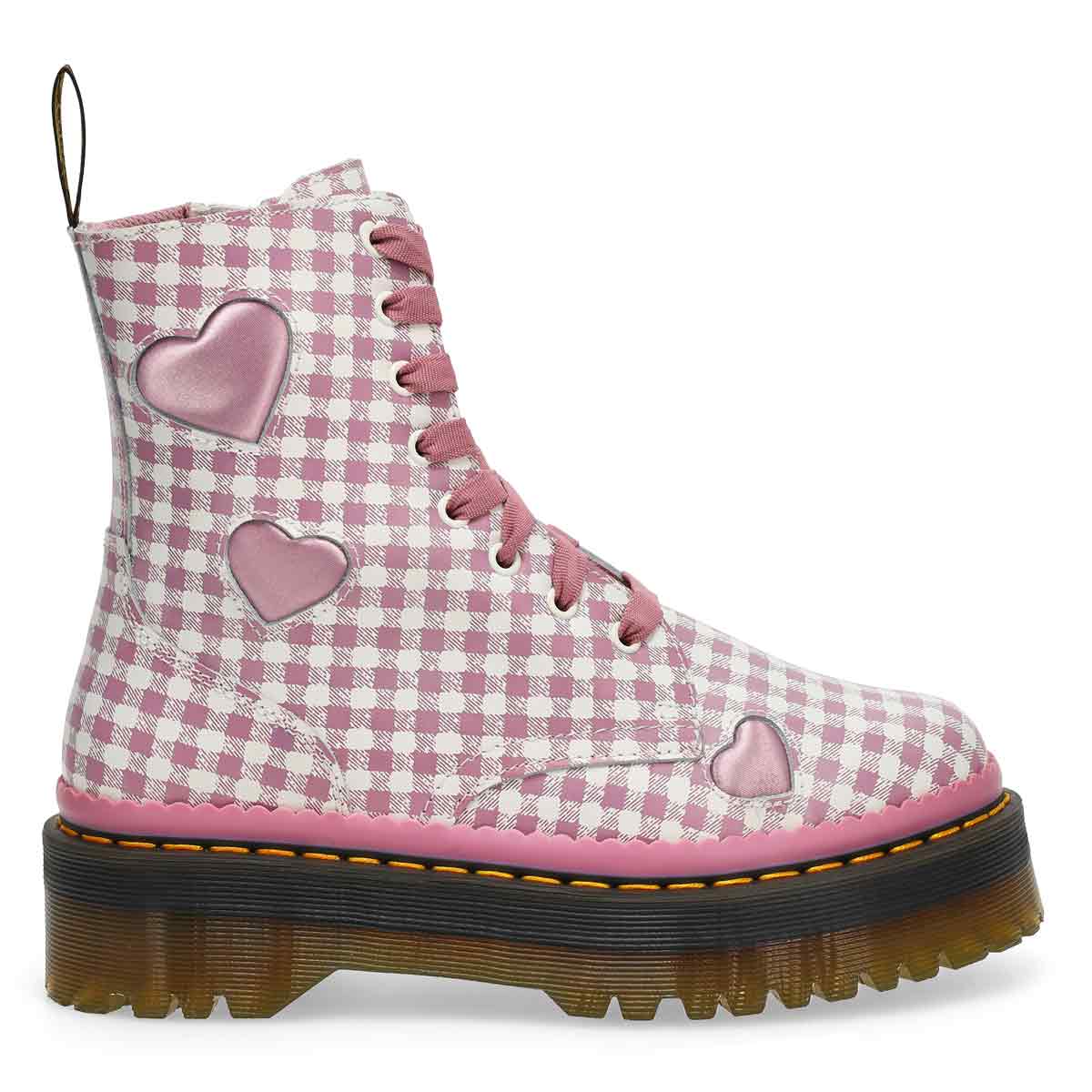 Women's Jadon Toe Plate 8-Eye Combat Boot - Black