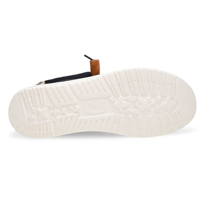Men's Wally Craft Linen Casual Shoe - Black/Walnut