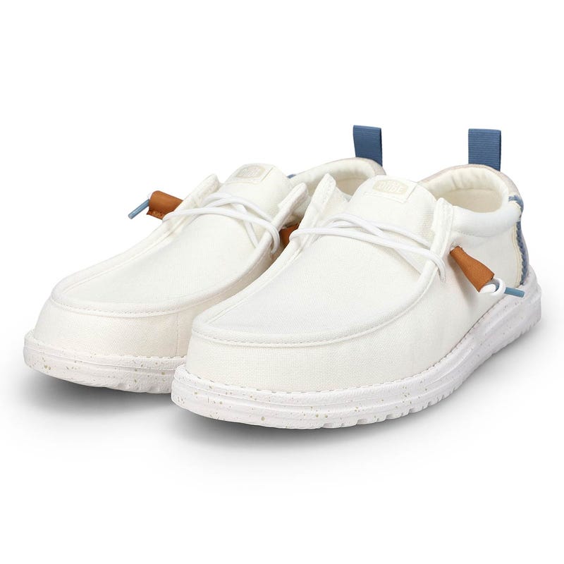 Flâneur décontracté WALLY SUMMER LINEN, blanc/gris pierre, hommes