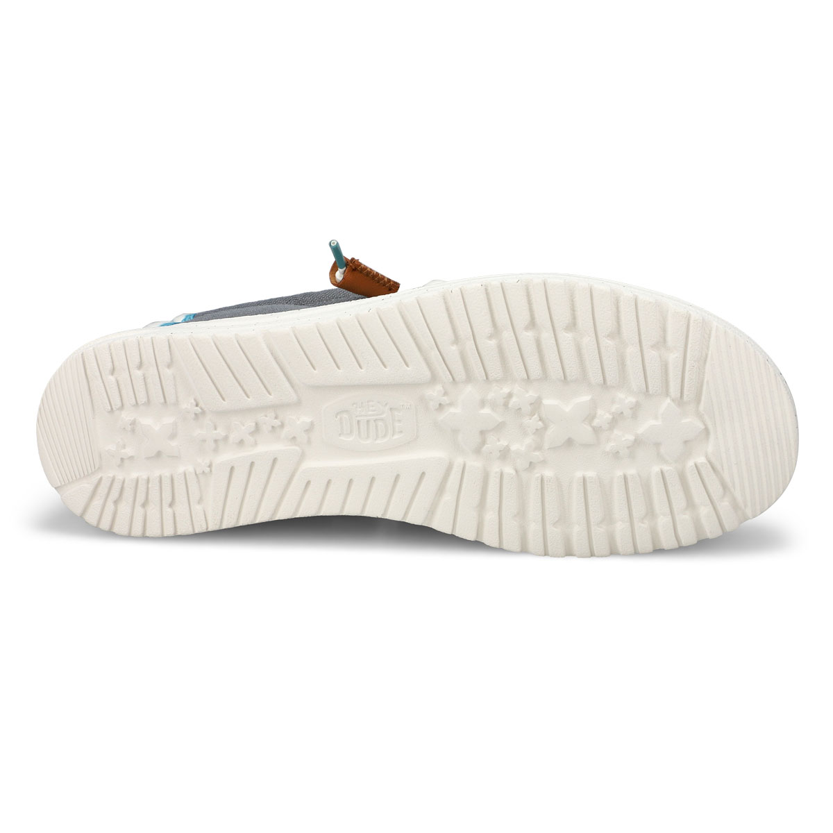 Men's  Wally Summer Linen Casual Shoe - Grey/Faded Denim