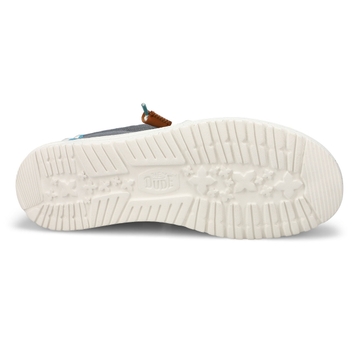 Flâneur décontracté WALLY SUMMER LINEN, gris/denim