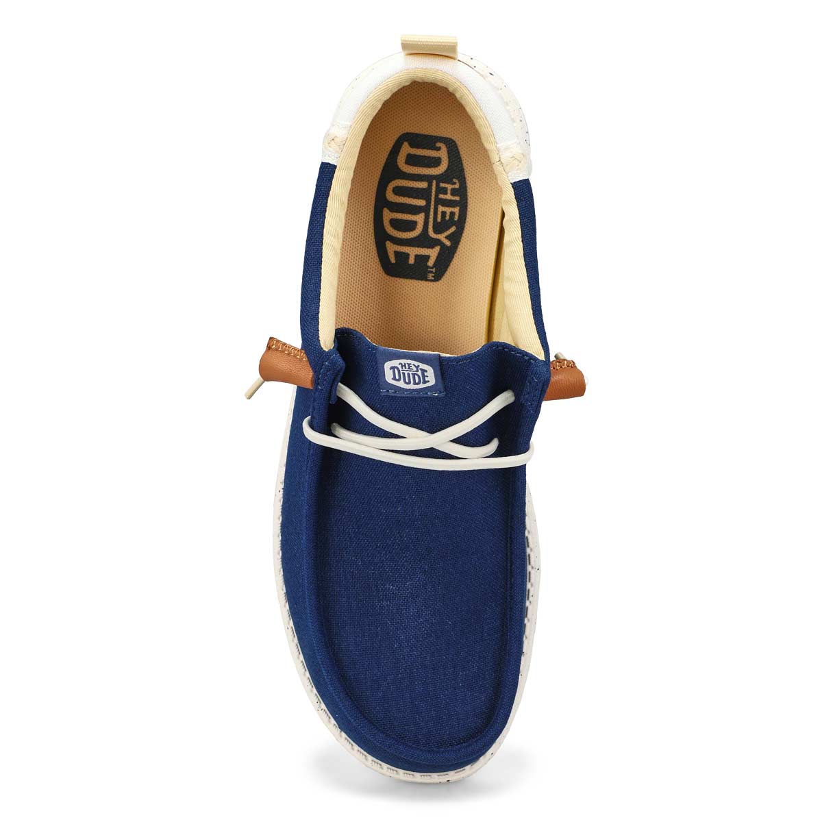 Men's Wally Summer Linen Casual Shoe - Sargasso Blue/White