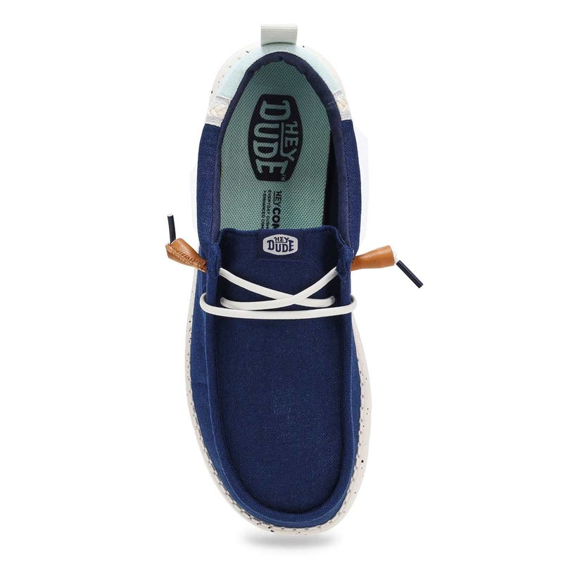 Men's Wally Craft Linen Casual Shoe - Navy Blaze/Multi