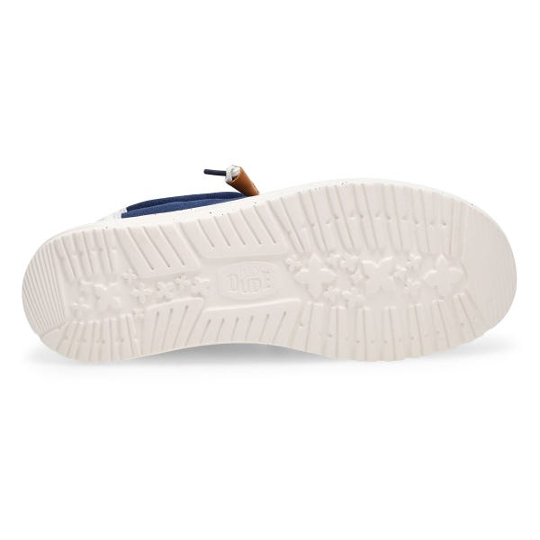 Men's Wally Craft Linen Casual Shoe - Navy Blaze/Multi