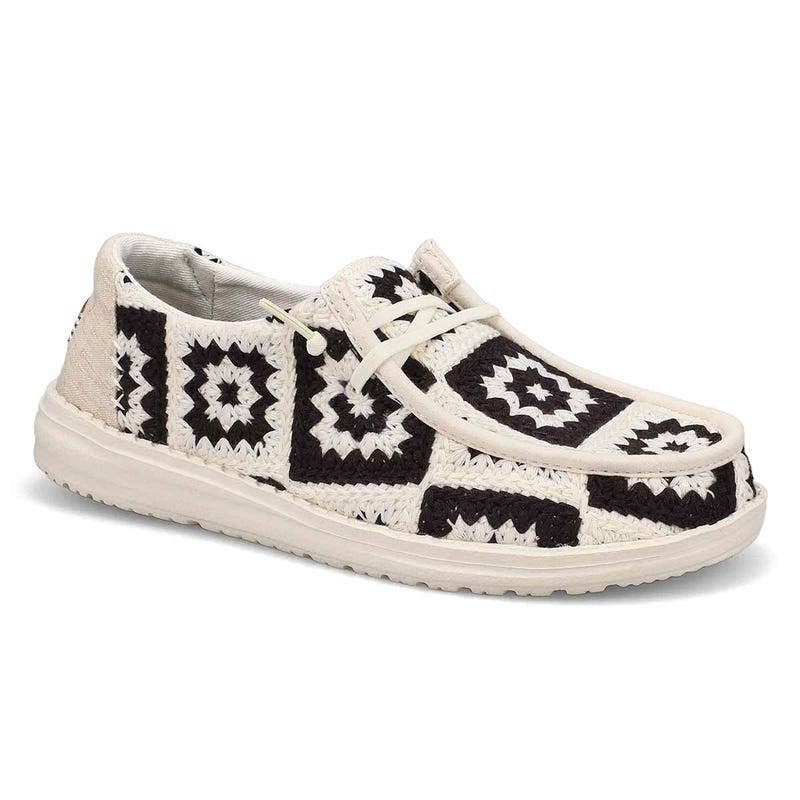 Flâneur décontracté WENDY COTTAGE CROCHET, noir/multi, femmes