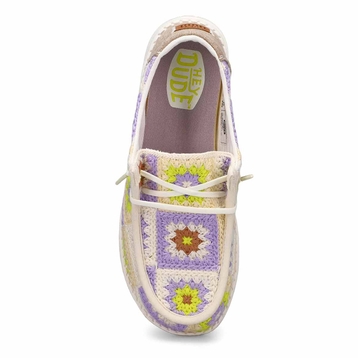 Women's Wendy Cottage Crochet Casual Shoe - Lavend