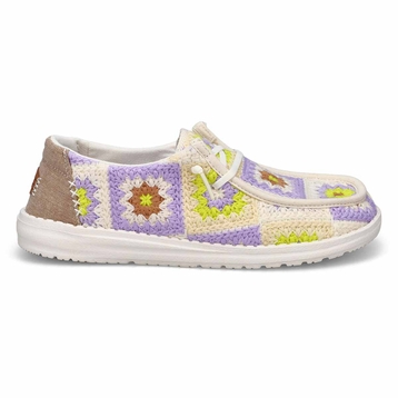 Women's Wendy Cottage Crochet Casual Shoe - Lavend