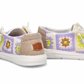 Women's Wendy Cottage Crochet Casual Shoe - Lavend