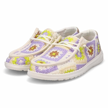 Women's Wendy Cottage Crochet Casual Shoe - Lavend