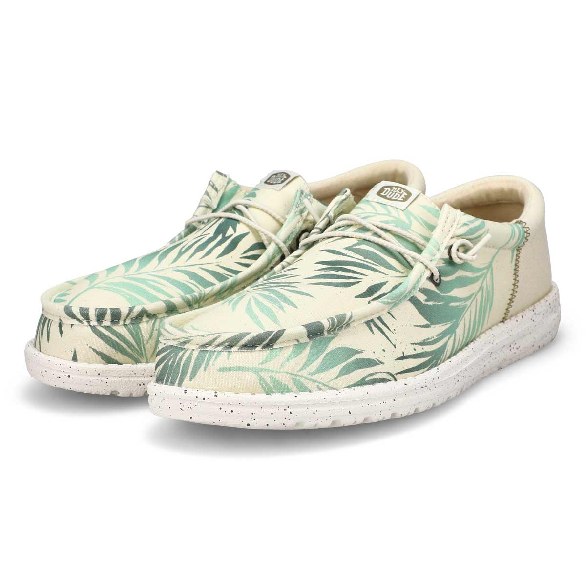 Flâneur décontracté WALLY FUNK PSYCH PALM, gris clair/vert céladon, hommes