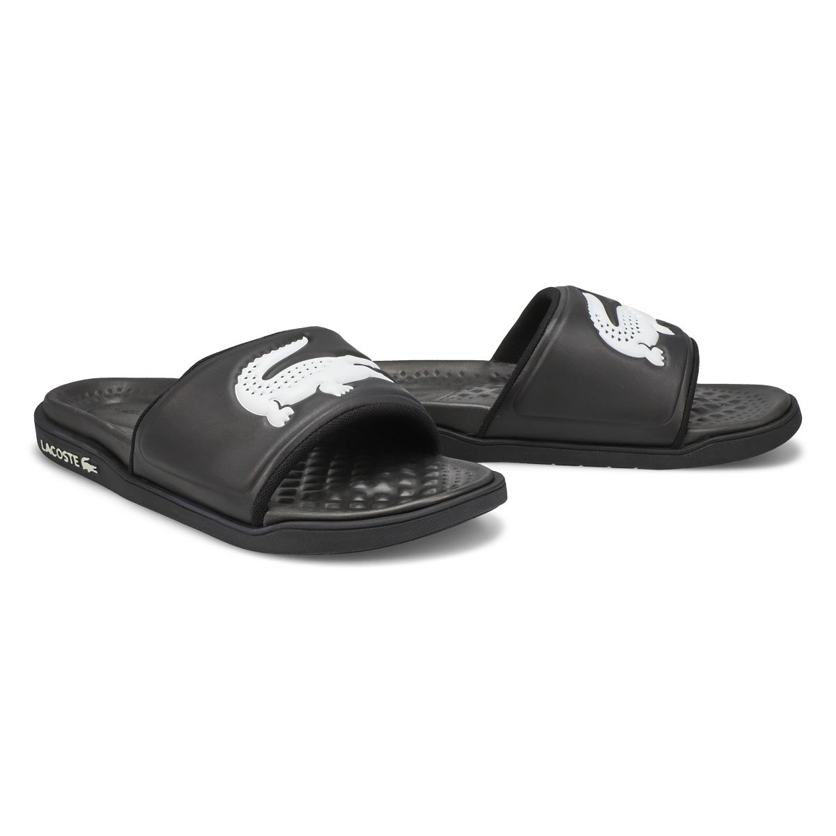 Men's Croco Dualiste Slide Sandal -Black/White