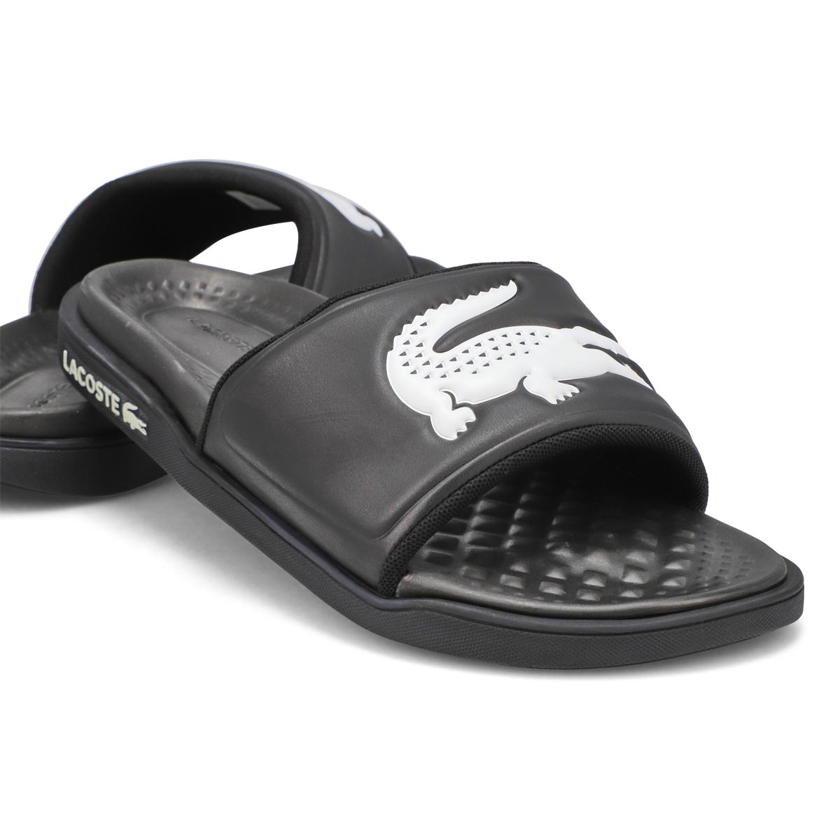 Men's Croco Dualiste Slide Sandal -Black/White