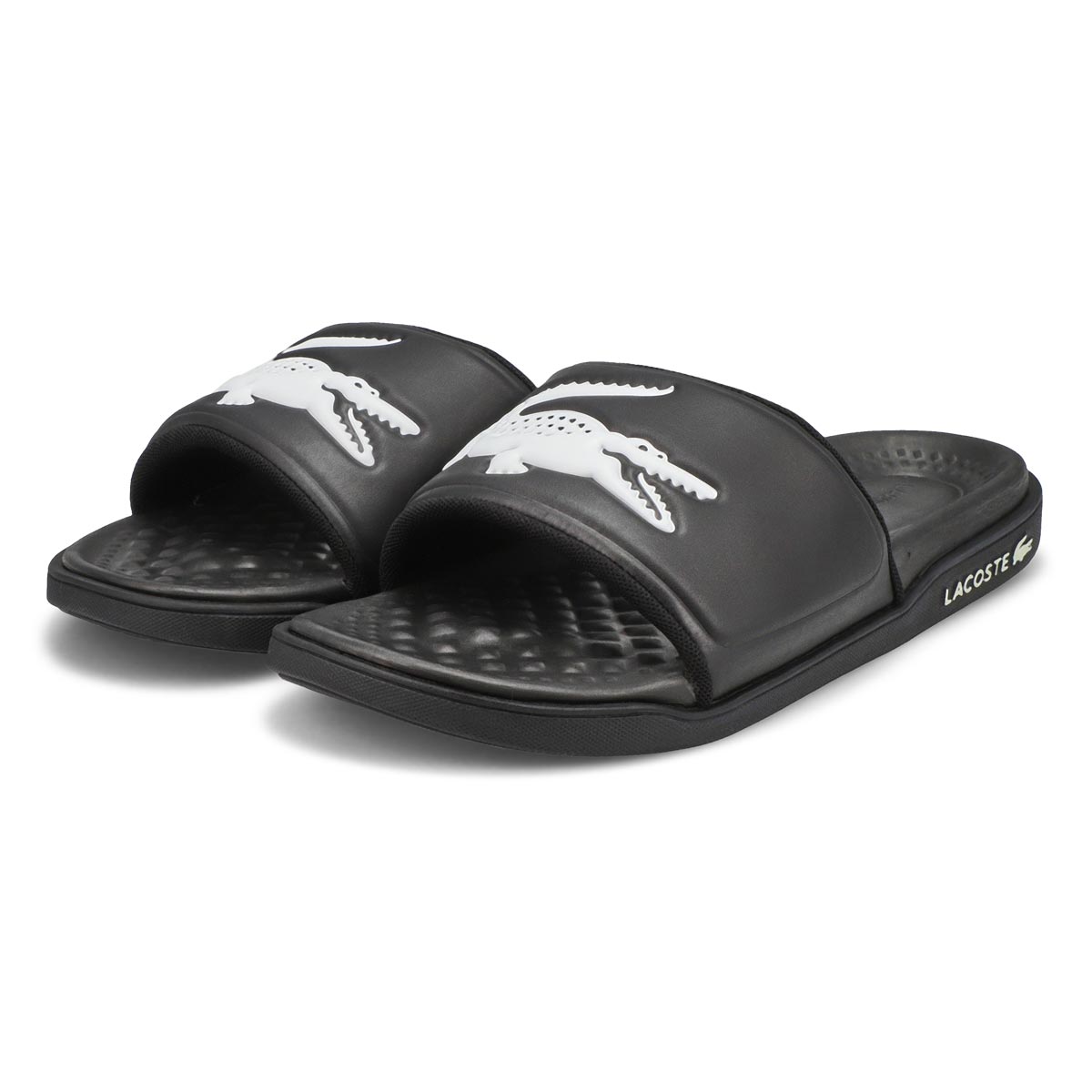 Men's Croco Dualiste Slide Sandal -Black/White