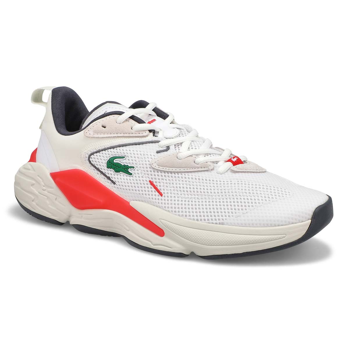 Men's Aceshot Sneaker - Off White/ Red