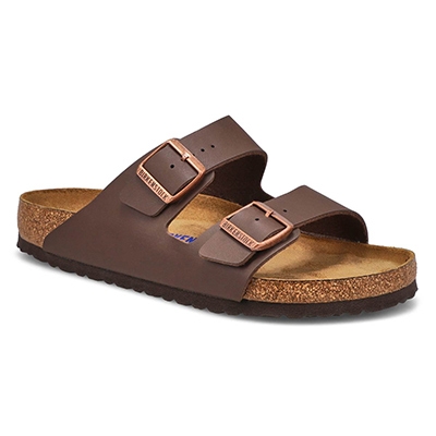 Mns Arizona Birko-Flor 2 Strap Sandal - Brown