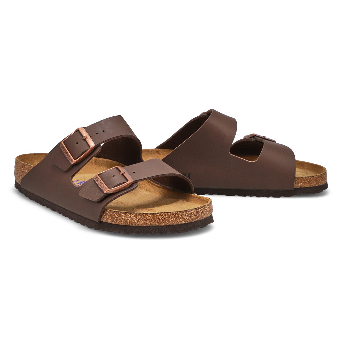 Mens' Arizona Birko-Flo 2 Strap Sandal - Brown