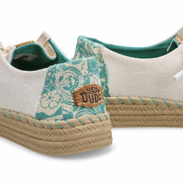 Flâneur décontracté WENDY ESPADRILLE HIBISCUS, aigrette/multi, femmes