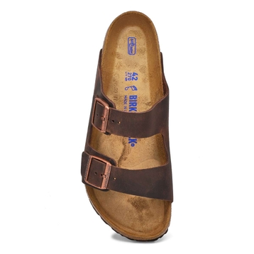 Men's  Arizona Soft Footbed Oiled Leather 2 Strap 