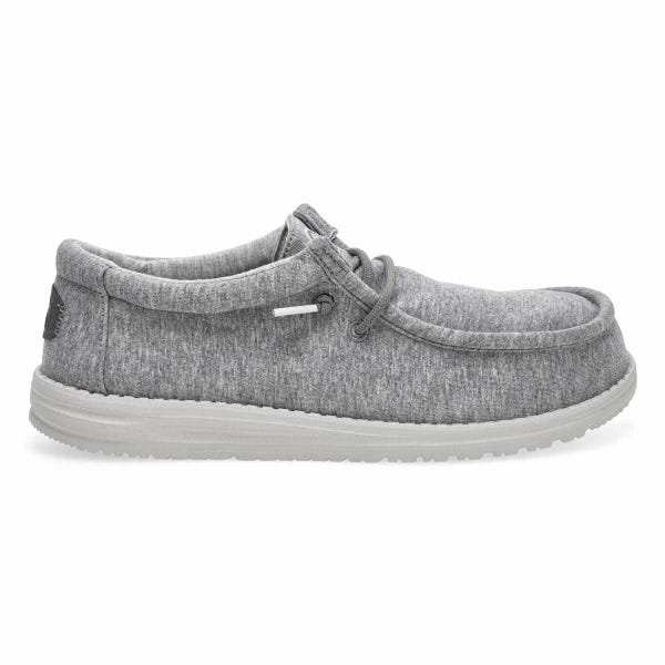 Men's Wally Stretch Jersey Casual Shoe -  Grey