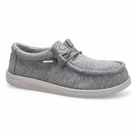 Men's Wally Stretch Jersey Casual Shoe -  Grey