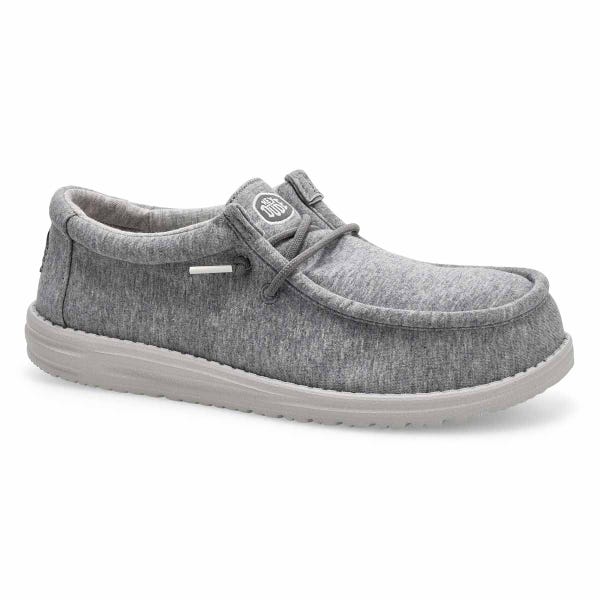 Men's Wally Stretch Jersey Casual Shoe -  Grey