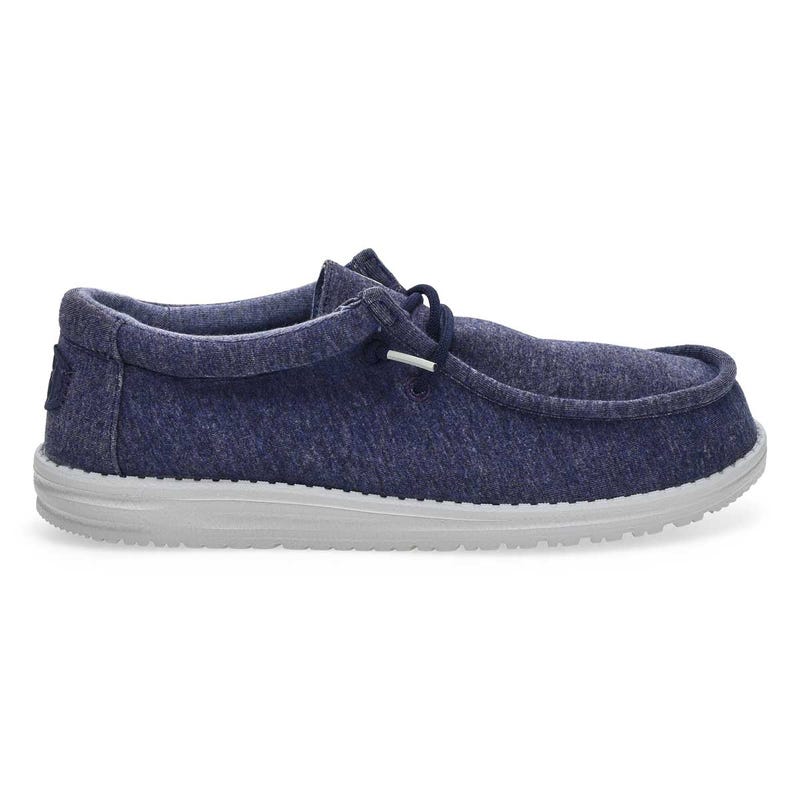 Men's Wally Stretch Jersey Casual Shoe -  Navy