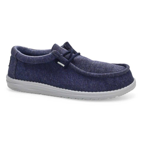 Men's Wally Stretch Jersey Casual Shoe -  Navy