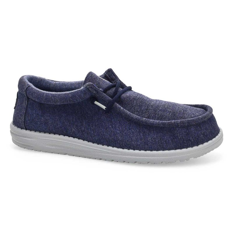 Men's Wally Stretch Jersey Casual Shoe -  Navy