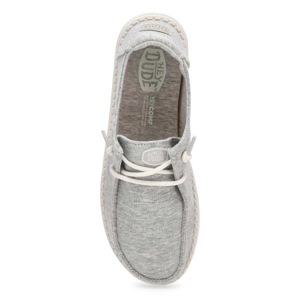 Women's Wendy Stretch Jersey Casual Shoe -  Light Grey